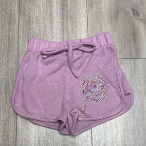 Tweenstyle Pink Athletic Shorts with Embellishment
